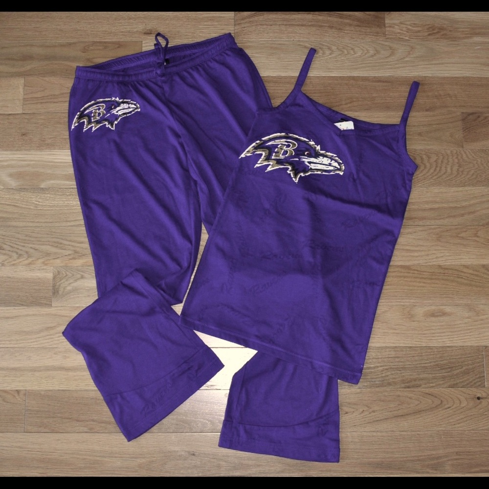 Baltimore Ravens Ladies Tank & Pant Sleepwear Set